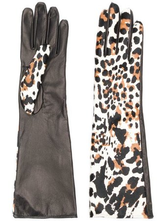 Manokhi leopard print gloves