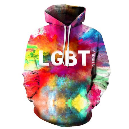 LGBT Pride Colors 3D - Sweatshirt, Hoodie, Pullover — My 3D Hoodie
