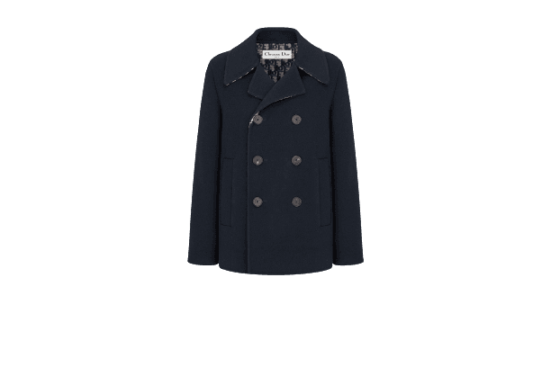 PEACOAT Navy Blue Double-Sided Wool