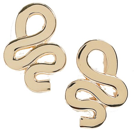 ASOS gold abstract earrings