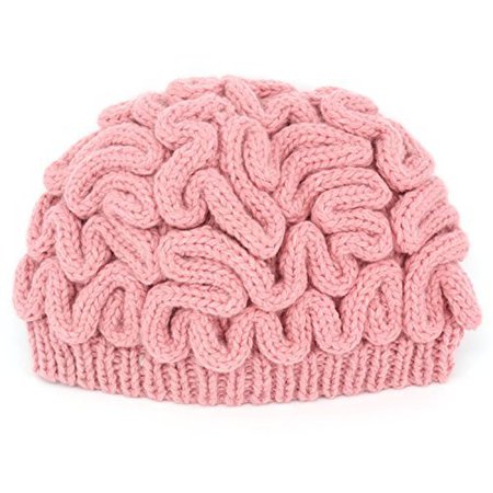 LZWIN Creative Hand Made Brain Knitted Hat Unique Thinking Cap at Amazon Men’s Clothing store: