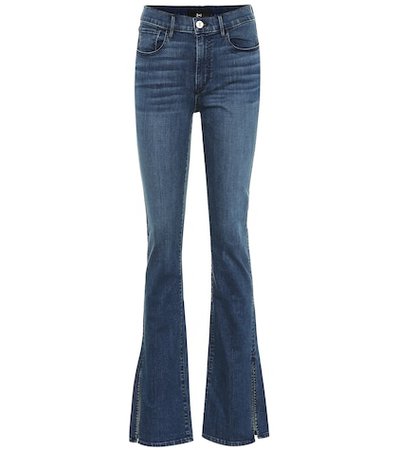 W3 Split Seam Bell high-rise jeans