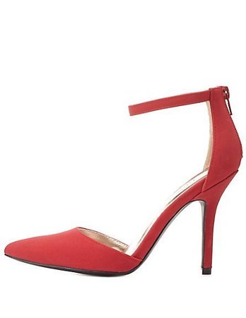 Red Strapped Heel