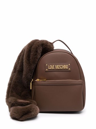 Love Moschino scarf detail backpack - FARFETCH