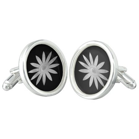 White Eye Flower Cufflinks | Zazzle.com