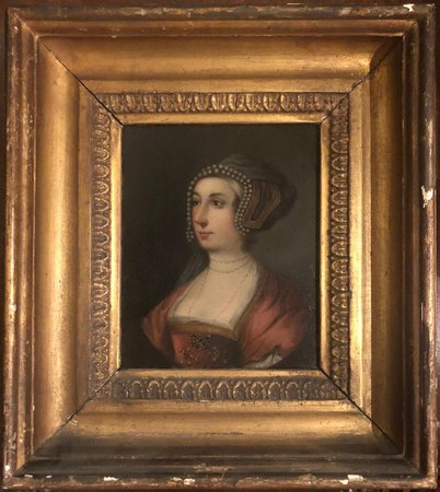 Unknown - An Exquisite and Rare Portrait of Ann Boleyn (circa 1500-1536), Queen of England, Painting For Sale at 1stdibs