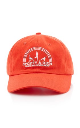 Fitness Group Cotton Baseball Hat By Sporty & Rich | Moda Operandi