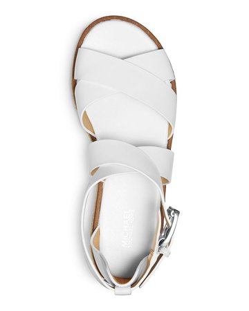 MICHAEL Michael Kors Women's Darby Leather Espadrille Sandals | Bloomingdale's