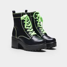 neon green and black boots - Google Search