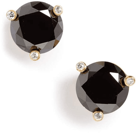 Kate Spade black diamond stud earrings