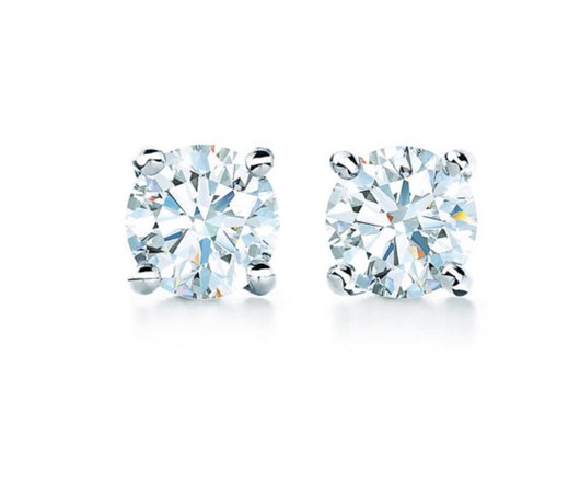 Blue diamond earrings