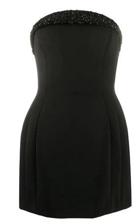 black Versace dress