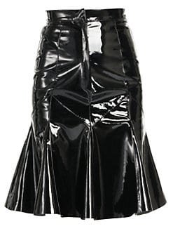 Giambattista Valli patent leather skirt