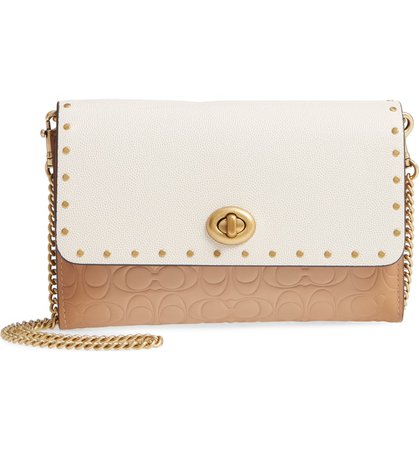 COACH Marlow Rivets Leather Crossbody Bag | Nordstrom