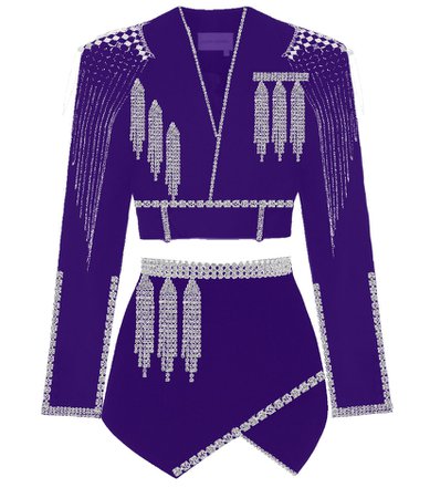 purple concert outfit