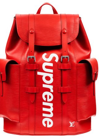 Louis Vuitton x supreme Christopher backpack EPI  PM RED