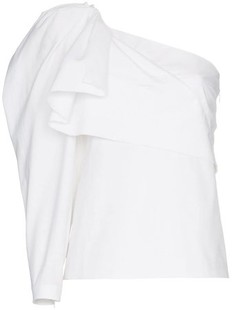 Stella McCartney one shoulder cotton top $578 - Buy Online AW18 - Quick Shipping, Price