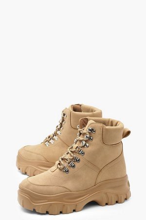Lace Up Hiker Boots | Boohoo