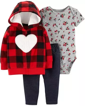 Baby Girl 3-Piece Little Jacket Set | Carters.com