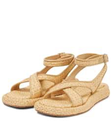 Gia Borghini - Gia/Rhw Rosie 17 raffia sandals | Mytheresa