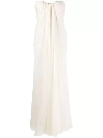 Alexander McQueen Draped silk-chiffon Dress - Farfetch