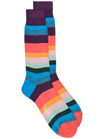 Paul Smith Artist Stripe Socks - Farfetch