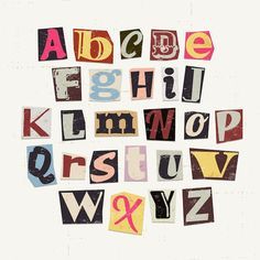 Aesthetic alphabet sticker