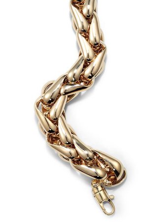 Lauren Rubinski 14K Yellow Gold Chunky Chain Bracelet - Farfetch