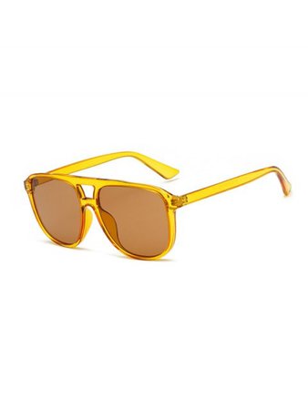 2020 Driving Square Bar Sunglasses In YELLOW | ZAFUL ..