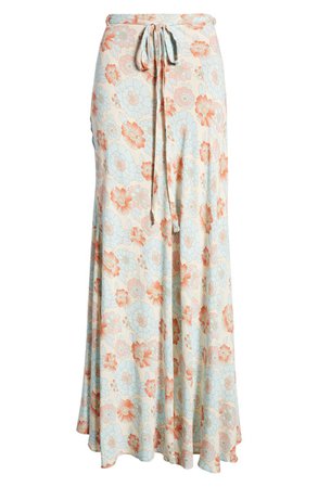 Free People That's a Wrap Print Maxi Skirt | Nordstrom