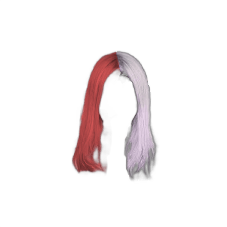 Red white hair