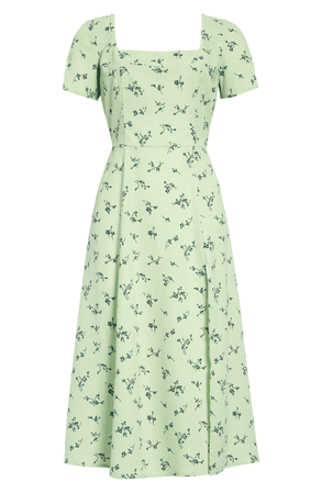 Vintage Pastel Green Shamrock Dress ☘️ ✨