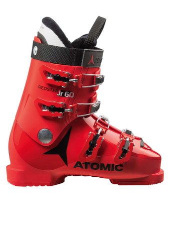 ski boots red black atomic