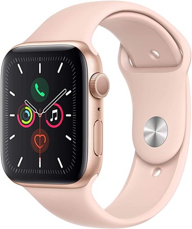 Amazon.com: Apple Watch Series 5 (GPS, 40MM) - Gold Aluminum Case with Pink Sand Sport Band (Renewed) : Electronics
