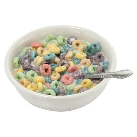 Fake Cereal - Bowl Of Flakes With Fruit