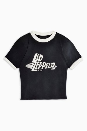 Led Zeppelin Ringer T-Shirt by And Finally | Topshop