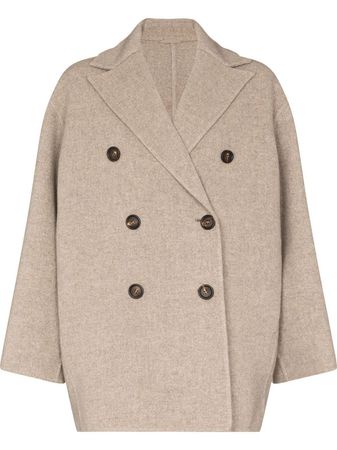 Brunello Cucinelli notched-lapel double-breasted Coat - Farfetch