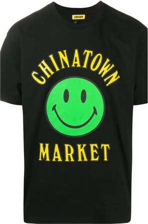 black + yellow & green lettering Chinatown market shirt