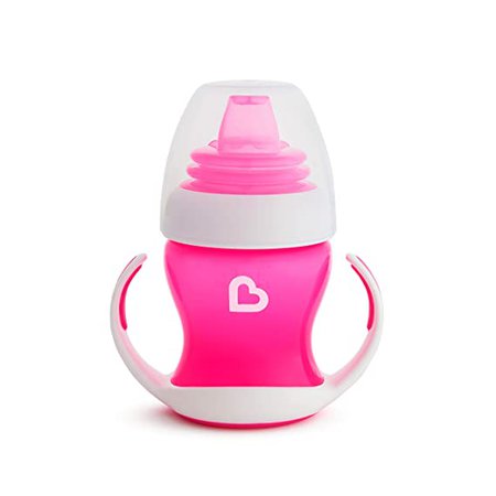 Amazon.com : Munchkin Gentle Transition Trainer Cup, 4 Ounce, Pink : Baby