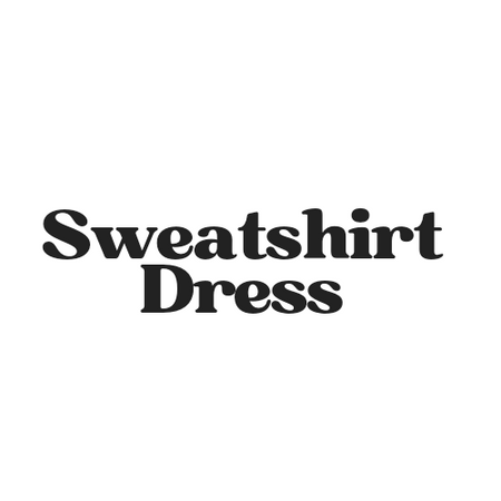 Sweatshirt Dress