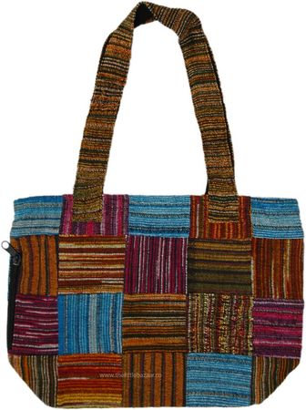 Bohemian Myriad Satchel Purse Bag | Purses-Bags | Multicoloured | Bohemian
