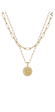 gold Amazon letter necklace
