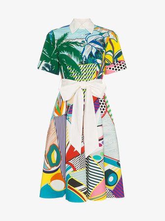 Mary Katrantzou Cecilia pop art print cotton shirt dress | Day Dresses | Browns