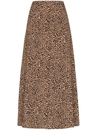 Reformation Bea leopard-print Skirt - Farfetch
