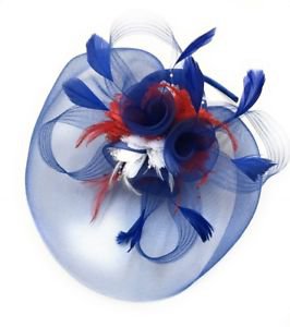 Blue Red White Union Jack Fascinator Hat Headband Alice Band Royal Wedding Party | eBay