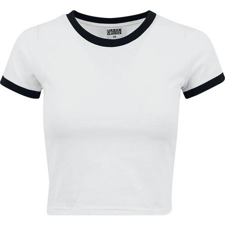 cropped ringer tee