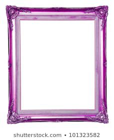 Old Purple Frame Isolated On White Stock Photo (Edit Now) 101323582
