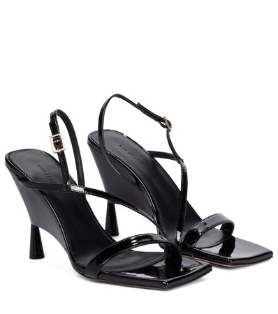Gia Borghini - Gia/Rhw Rosie 5 leather sandals | Mytheresa