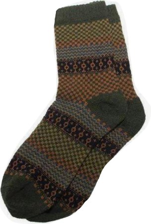 vintage green socks