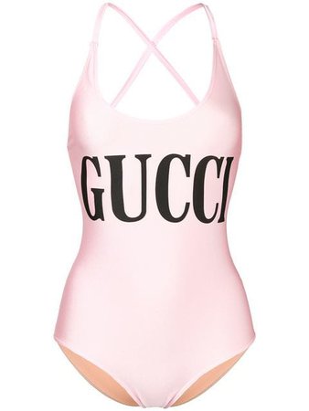 Gucci logo printed swimsuit